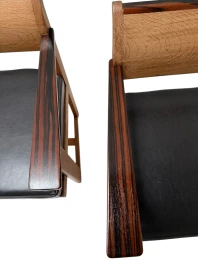 Two Art Deco Modernist Armchairs by Anton Lucas for N.V. Meubelkunst, 1920s